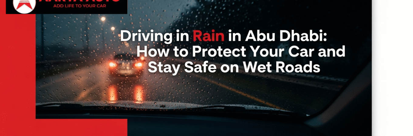 Driving in Rain in Abu Dhabi