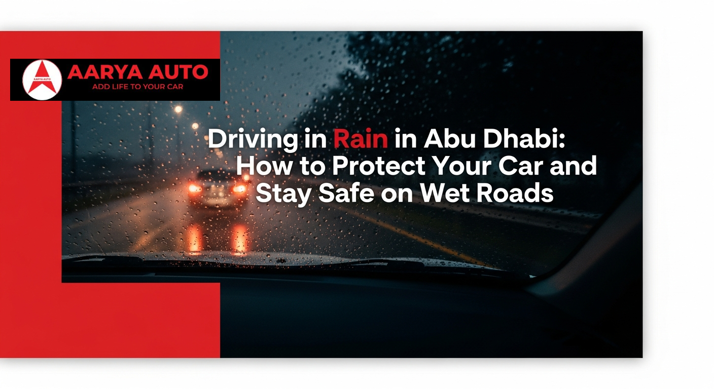 Driving in Rain in Abu Dhabi